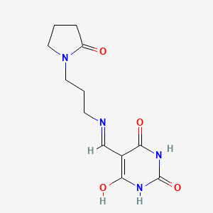 5-({[3-(2-oxo-1-pyrrolidinyl)propyl]amino}methylene)-2,4,6(1H,3H,5H)-pyrimidinetrione