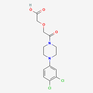 2-{2-[4-(3,4-DICHLOROPHENYL)PIPERAZINO]-2-OXOETHOXY}ACETIC ACID