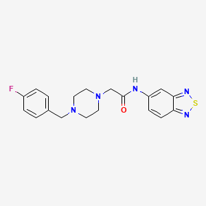 N-2,1,3-benzothiadiazol-5-yl-2-[4-(4-fluorobenzyl)-1-piperazinyl]acetamide