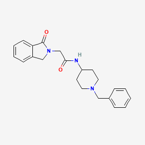 N-(1-benzylpiperidin-4-yl)-2-(1-oxo-1,3-dihydro-2H-isoindol-2-yl)acetamide