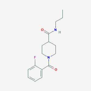 1-[(2-fluorophenyl)carbonyl]-N-propylpiperidine-4-carboxamide