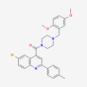 6-bromo-4-{[4-(2,5-dimethoxybenzyl)-1-piperazinyl]carbonyl}-2-(4-methylphenyl)quinoline