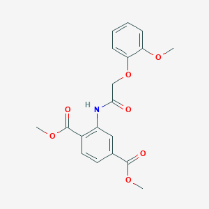 dimethyl 2-{[(2-methoxyphenoxy)acetyl]amino}terephthalate