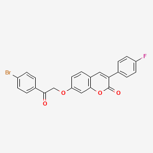 7-[2-(4-bromophenyl)-2-oxoethoxy]-3-(4-fluorophenyl)-2H-chromen-2-one