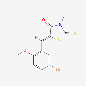 5-(5-bromo-2-methoxybenzylidene)-3-methyl-2-thioxo-1,3-thiazolidin-4-one