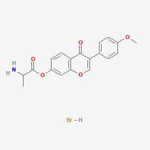 3-(4-methoxyphenyl)-4-oxo-4H-chromen-7-yl alaninate hydrobromide