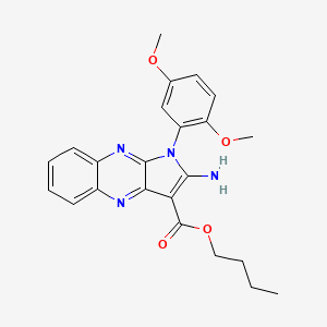 molecular formula C23H24N4O4 B4602530 butyl 2-amino-1-(2,5-dimethoxyphenyl)-1H-pyrrolo[2,3-b]quinoxaline-3-carboxylate 