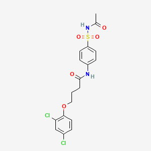 N-{4-[(acetylamino)sulfonyl]phenyl}-4-(2,4-dichlorophenoxy)butanamide