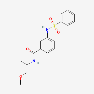 N-(2-methoxy-1-methylethyl)-3-[(phenylsulfonyl)amino]benzamide