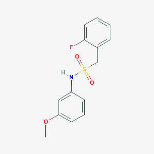 1-(2-fluorophenyl)-N-(3-methoxyphenyl)methanesulfonamide