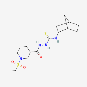 N-(bicyclo[2.2.1]hept-2-yl)-2-{[1-(ethylsulfonyl)piperidin-3-yl]carbonyl}hydrazinecarbothioamide