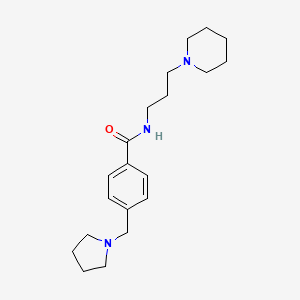 N-[3-(1-piperidinyl)propyl]-4-(1-pyrrolidinylmethyl)benzamide