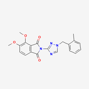 molecular formula C20H18N4O4 B4602744 4,5-dimethoxy-2-[1-(2-methylbenzyl)-1H-1,2,4-triazol-3-yl]-1H-isoindole-1,3(2H)-dione 