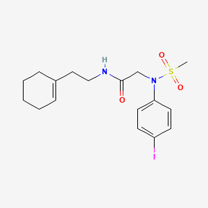 N-[2-(cyclohex-1-en-1-yl)ethyl]-N~2~-(4-iodophenyl)-N~2~-(methylsulfonyl)glycinamide