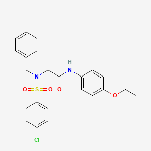 N~2~-[(4-chlorophenyl)sulfonyl]-N~1~-(4-ethoxyphenyl)-N~2~-(4-methylbenzyl)glycinamide