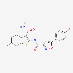 N-[3-(aminocarbonyl)-6-methyl-4,5,6,7-tetrahydro-1-benzothien-2-yl]-5-(4-fluorophenyl)-3-isoxazolecarboxamide