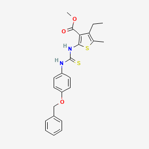 methyl 2-[({[4-(benzyloxy)phenyl]amino}carbonothioyl)amino]-4-ethyl-5-methyl-3-thiophenecarboxylate