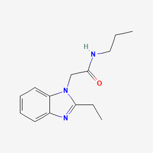 2-(2-ETHYL-1H-1,3-BENZODIAZOL-1-YL)-N-PROPYLACETAMIDE