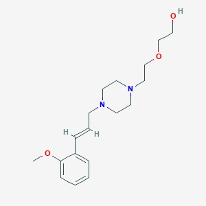 2-[2-[4-[(E)-3-(2-methoxyphenyl)prop-2-enyl]piperazin-1-yl]ethoxy]ethanol