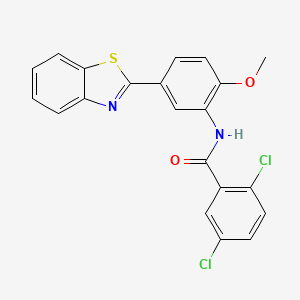 N-[5-(1,3-benzothiazol-2-yl)-2-methoxyphenyl]-2,5-dichlorobenzamide