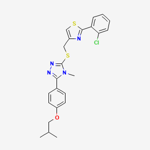 3-({[2-(2-chlorophenyl)-1,3-thiazol-4-yl]methyl}thio)-5-(4-isobutoxyphenyl)-4-methyl-4H-1,2,4-triazole