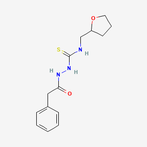 2-(phenylacetyl)-N-(tetrahydrofuran-2-ylmethyl)hydrazinecarbothioamide