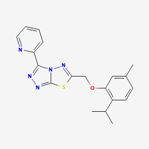 6-[(2-isopropyl-5-methylphenoxy)methyl]-3-(2-pyridinyl)[1,2,4]triazolo[3,4-b][1,3,4]thiadiazole