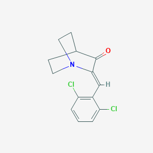 molecular formula C14H13Cl2NO B460295 2-(2,6-Dichlorobenzylidene)quinuclidin-3-one CAS No. 53898-73-0