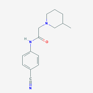 N-(4-cyanophenyl)-2-(3-methyl-1-piperidinyl)acetamide