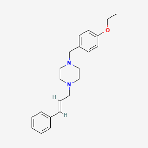 1-(4-ethoxybenzyl)-4-[(2E)-3-phenylprop-2-en-1-yl]piperazine