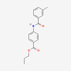 Propyl 4-(3-methylbenzamido)benzoate