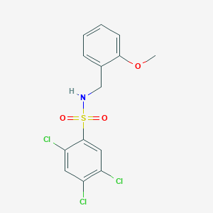 2,4,5-trichloro-N-(2-methoxybenzyl)benzenesulfonamide