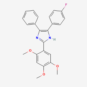 5-(4-fluorophenyl)-4-phenyl-2-(2,4,5-trimethoxyphenyl)-1H-imidazole