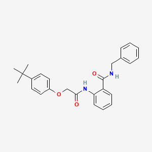 N-benzyl-2-{[(4-tert-butylphenoxy)acetyl]amino}benzamide