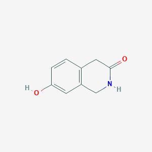 molecular formula C9H9NO2 B046031 7-羟基-1,2,3,4-四氢异喹啉-3-酮 CAS No. 53389-81-4