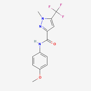 N-(4-methoxyphenyl)-1-methyl-5-(trifluoromethyl)-1H-pyrazole-3-carboxamide