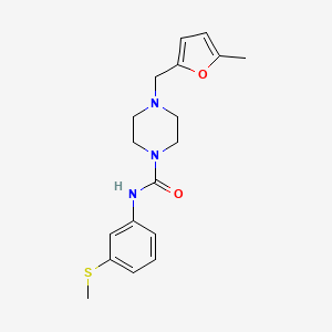 4-[(5-methylfuran-2-yl)methyl]-N-[3-(methylsulfanyl)phenyl]piperazine-1-carboxamide