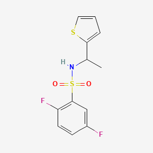 2,5-difluoro-N-[1-(2-thienyl)ethyl]benzenesulfonamide