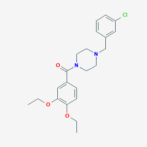 [4-(3-CHLOROBENZYL)PIPERAZINO](3,4-DIETHOXYPHENYL)METHANONE