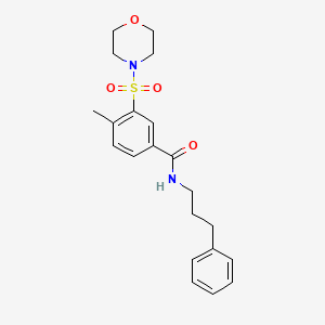 4-methyl-3-(4-morpholinylsulfonyl)-N-(3-phenylpropyl)benzamide