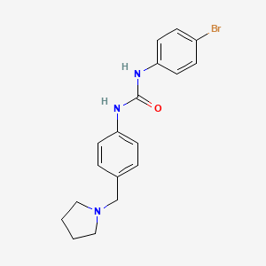 N-(4-bromophenyl)-N'-[4-(1-pyrrolidinylmethyl)phenyl]urea