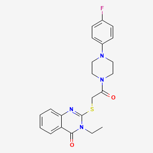 3-ethyl-2-({2-[4-(4-fluorophenyl)-1-piperazinyl]-2-oxoethyl}thio)-4(3H)-quinazolinone