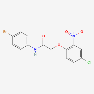 molecular formula C14H10BrClN2O4 B4603220 N-(4-bromophenyl)-2-(4-chloro-2-nitrophenoxy)acetamide 