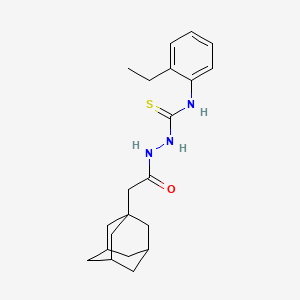 2-(1-adamantylacetyl)-N-(2-ethylphenyl)hydrazinecarbothioamide