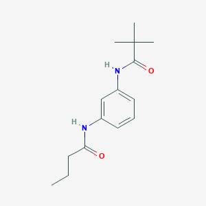 N-{3-[(2,2-dimethylpropanoyl)amino]phenyl}butanamide