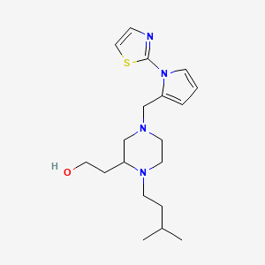 2-(1-(3-methylbutyl)-4-{[1-(1,3-thiazol-2-yl)-1H-pyrrol-2-yl]methyl}-2-piperazinyl)ethanol