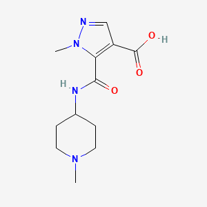 1-methyl-5-{[(1-methyl-4-piperidinyl)amino]carbonyl}-1H-pyrazole-4-carboxylic acid