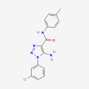 5-amino-1-(3-chlorophenyl)-N-(4-methylphenyl)-1H-1,2,3-triazole-4-carboxamide