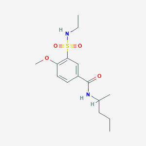 3-(ethylsulfamoyl)-4-methoxy-N-(pentan-2-yl)benzamide