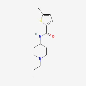 5-methyl-N-(1-propylpiperidin-4-yl)thiophene-2-carboxamide